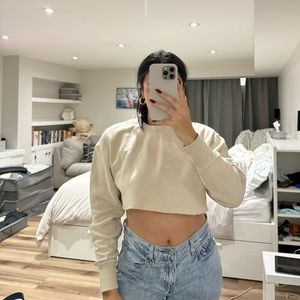 Zara cropped crew neck